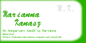 marianna kanasz business card